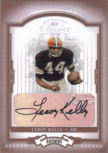 2004 Leroy Kelly Donruss Classics Legend Significant Signatures RED #127 football card 2004 Leroy Kelly Donruss Classics Legend Significant Signatures RED #127 football card